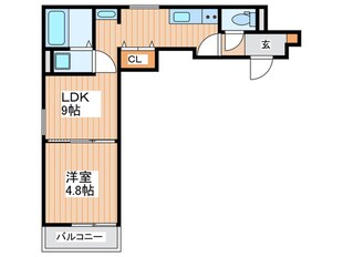 ラモーナ石原町の物件間取画像